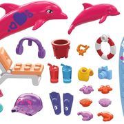 Constructor MEGA Barbie Color Reveal dolphin adventure blocks 121 parts