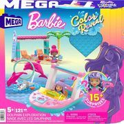 Constructor MEGA Barbie Color Reveal dolphin adventure blocks 121 parts