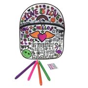 Kuprinė - dekoruok pats Colour Your Own Fashion Rucksack
