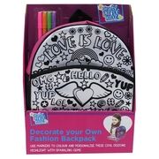Kuprinė - dekoruok pats Colour Your Own Fashion Rucksack