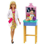 Doll Barbie pediatrician Barbie Careers Doll & Playset, Pediatrician (light hair)