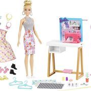Lėlė Barbie su priedais Barbie Fashion Designer Doll (12-in/30.40-cm), and Studio, 25+ Design and Fashion Accessories