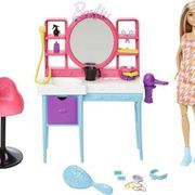 Lėlė Mattel Barbie Hair Salon Playset HKV00, 29 cm