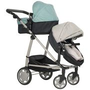 Lėlės vežimėlis dvynukams Deluxe Twin Dolls Pram
