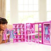 Lėlių drabužių spinta, su priedais Mattel Barbie Dream Closet HXD59