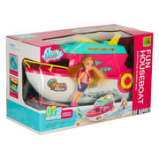Doll Boat - Foldable Yacht Set with Doll Accessories KX3035