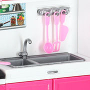 Doll's kitchen with furniture 4-modules dishwasher refrigerator KX6117