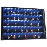 Lego figūrėlių dėžė su LED šviesa 5-Level Minifigurine Display Case with LED Lights