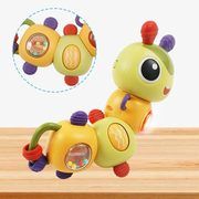 Malplay Rotating musical rattle Caterpillar Baby insects 360