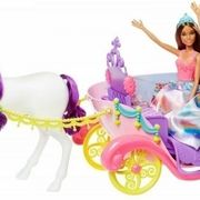 MATTEL Playset Barbie Dreamtopia Dolls and Carriage