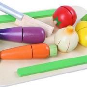 Medinės daržovės Gerardo's toys Sliceable Wooden Vegetables Set