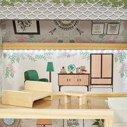 Wooden dollhouse with accessories LULILO BOHO 78cm KX5944