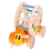 Wooden sorter on a string mobile hedgehog (KX5432)