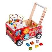 Squirrel Play Wooden Fire Engine Wagon