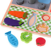 Wooden kitchen table with accessories "My first kitchen set"