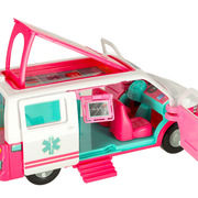 Mobile ambulance with doll and accessories