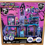 Monster High Haunted High School Doll House with 35+ Pieces of Furniture and Accessories