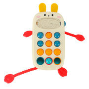 Montessori sensory toy for babies phone with buttons KX3606