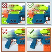 Motorized gun Nerf Elite Double Punch