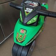 Paspiriamas motociklas FALK motociklas-paspirtukas Bud Racing, žalias (ekspozicinis, be ratų gaubtų "kalpokų") )