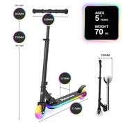 Rahmory Scooter Kick Folding Rainbow Lights