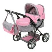 Pink Silver Cross Dolls Pram Ranger Pushchair Stroller & Changing Bag Girls Toy