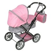 Pink Silver Cross Dolls Pram Ranger Pushchair Stroller & Changing Bag Girls Toy