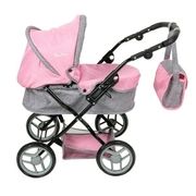 Pink Silver Cross Dolls Pram Ranger Pushchair Stroller & Changing Bag Girls Toy