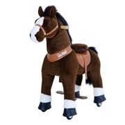 PonyCycle Ride On Chocolate Brown Pony with Brake