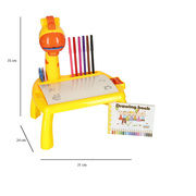 Projector table with drawing kit yellow (KX4915_1)