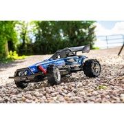 Radijo bangomis valdomas mašina New Bright 1:14 RC Chargers Full-Function Baja Buggy turbo blue