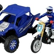 Hyper Toy R/C Yamaha Combo YXZ 1000R Buggy YZ 450F Cycle, Blue/White