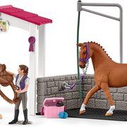Schleich 72177 Horse Club Wash Station With Horse Stall