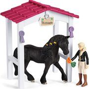 Schleich Horse Club 42437 Horse stall with Horse Club Tori & Princess