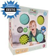 Sensory balls GERARDO TOYS for babies 4 pcs. My first Sports balls