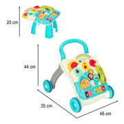 Pusher walker interactive educational table 4in1 blue
