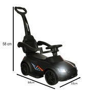 Stumdoma paspiriama mašinėlė su garsu ir šviesomis, juoda KX4413