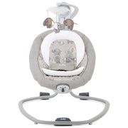 Supynės Joie Serina Electric Baby Swing Elephant Duo with Light and Sound Grey