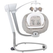 Supynės Joie Serina Electric Baby Swing Elephant Duo with Light and Sound Grey