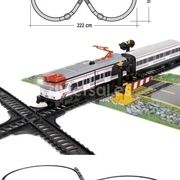 Traukinių trasa su traukiniu ir vagonais renfe Cercanias