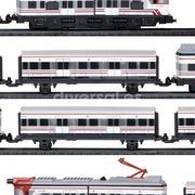 Traukinių trasa su traukiniu ir vagonais renfe Cercanias