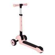 Triratis paspirtukas iSporter Foldable LED Pastel Pink Scooter