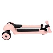 Triratis paspirtukas iSporter Foldable LED Pastel Pink Scooter