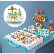 Vaikiška 3D mozaikos delionė su lagaminu, 189 vnt. Creative Box