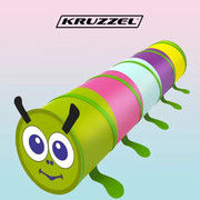 Vaikiška žaidimų palapinė Children's tent - Kruzzel caterpillar 23926