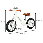 Children's balance bike Trike Fix Balance PRO, white KX4355_1