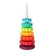Rainbow tower pyramid spiral for stacking