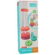 Rainbow tower pyramid spiral for stacking