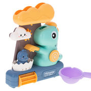 Bathroom toy shower with dinosaur reel