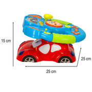 Toy interactive steering wheel with projector KX3310